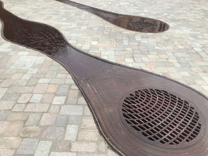 Vandkunst, Rådhustorvet, Vejle, 2021